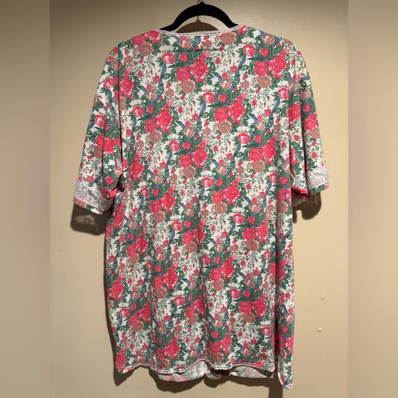 Vintage Gold Label Victoria's Secret Floral Nightgown Sleep Shirt M/L - Picture 2 of 10